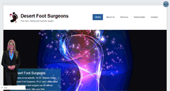 Desktop Screenshot of desertfootsurgeons.com
